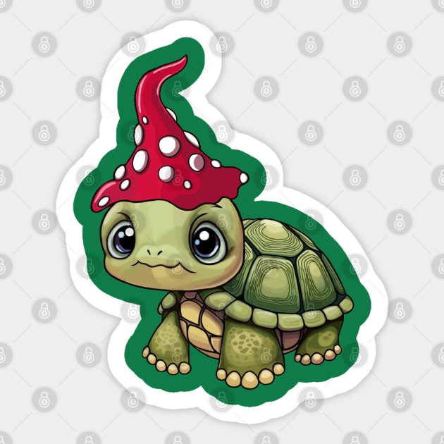 Tortoise Mushie Sticker by MushieCreatures